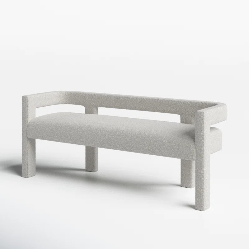 Hasterng  Boucle Bench For Modern Living - Wooden Bazar