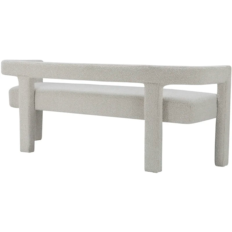 Hasterng  Boucle Bench For Modern Living - Wooden Bazar