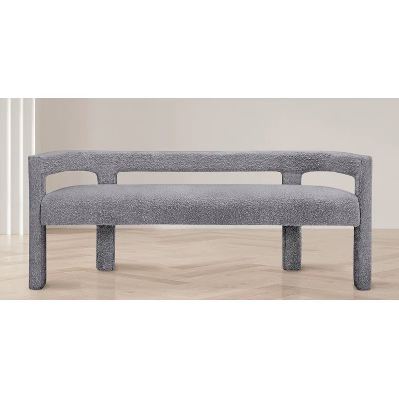 Hasterng  Boucle Bench For Modern Living - Wooden Bazar