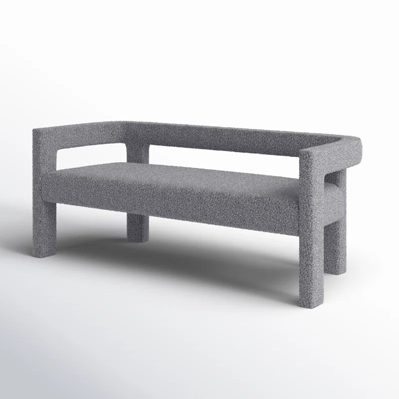 Hasterng  Boucle Bench For Modern Living - Wooden Bazar