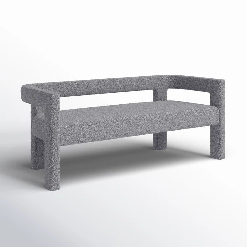 Hasterng  Boucle Bench For Modern Living - Wooden Bazar