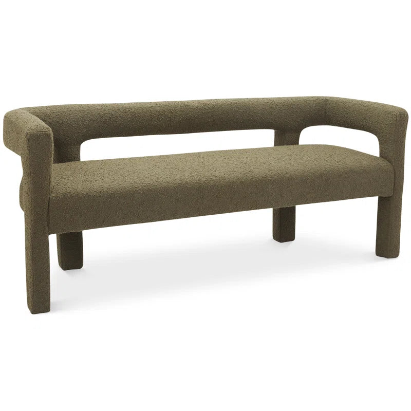 Hasterng  Boucle Bench For Modern Living - Wooden Bazar