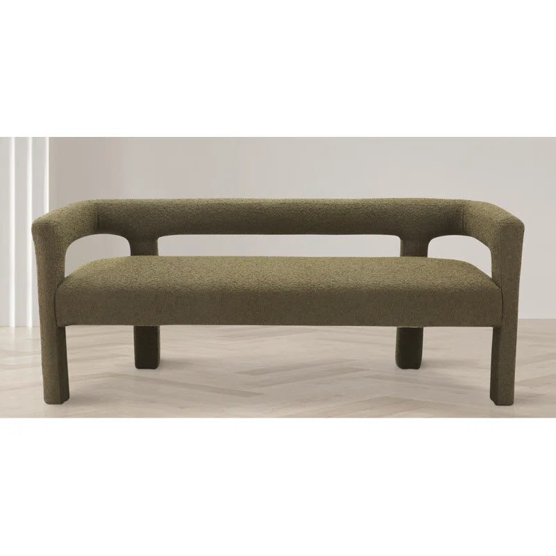 Hasterng  Boucle Bench For Modern Living - Wooden Bazar
