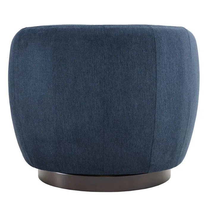 Shukrii Upholstered Swivel Barrel Chair for Modern living - Wooden Bazar