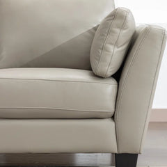 Marinaho 2 - Piece Top Genuine Leather Cushion Back Living Room Luxury Sofa Set