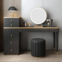 Marquard Vanity Dressing table with mirror and stool