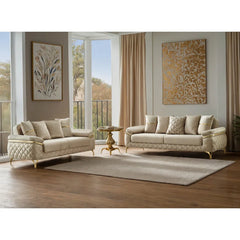 Martaveousz 2 - Piece Velvet Living Room Set Luxury Sofa Set