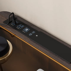 High-Quality L-Shaped Executive Swivel Computer Desk with Glass Top, Power Outlet, and Easy Assembly