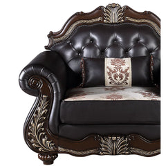 Maximusz 3-Piece Living Room Set with Sofa, Loveseat and Chair Luxury Sofa Set