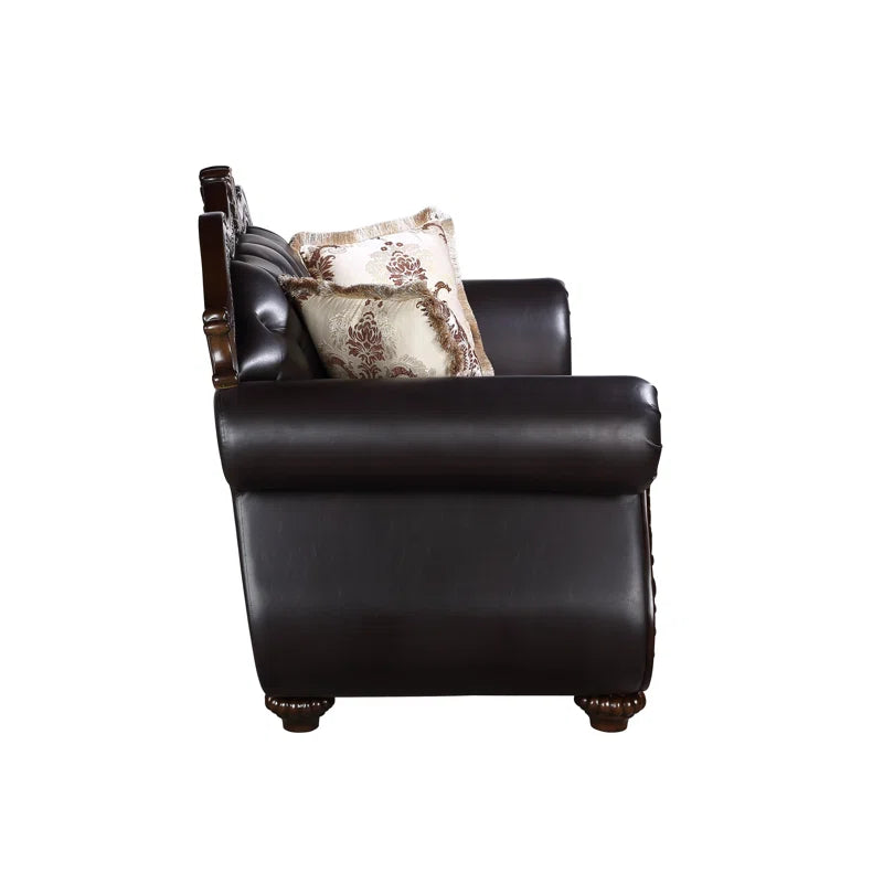Maximusz 3-Piece Living Room Set with Sofa, Loveseat and Chair Luxury Sofa Set