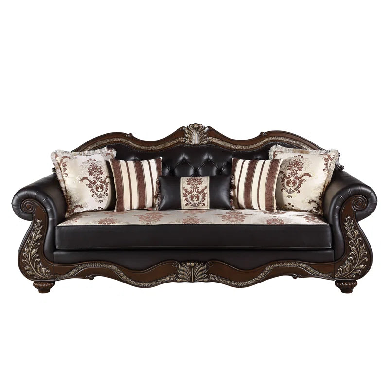 Maximusz 3-Piece Living Room Set with Sofa, Loveseat and Chair Luxury Sofa Set