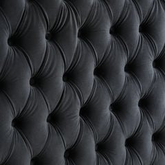 Luxurious Velvet Upholstered Canopy Bed with Speaker & USB Connection