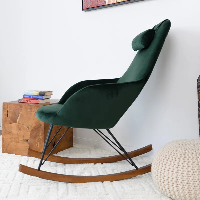 Zyleex Stylish Rocking Chair For Modernite living - Wooden Bazar