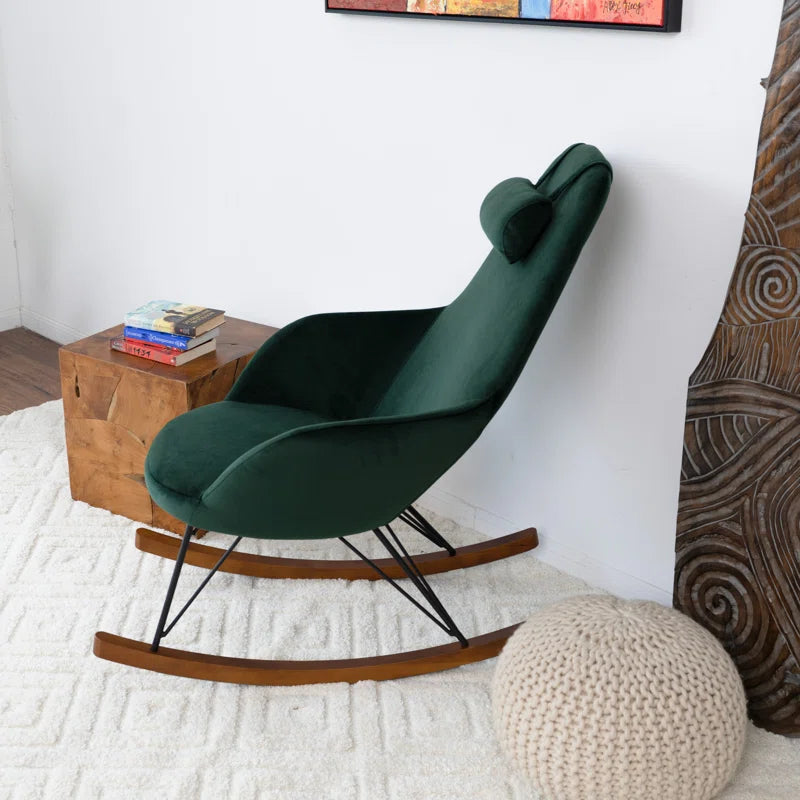 Zyleex Stylish Rocking Chair For Modernite living - Wooden Bazar