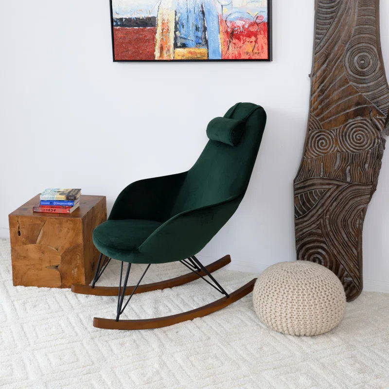 Zyleex Stylish Rocking Chair For Modernite living - Wooden Bazar