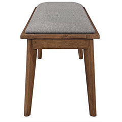Poilster Polyester Upholstered Bench - Wooden Bazar