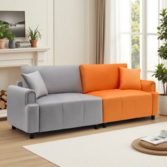 Erack 3-Seater Modular Sofa Couch with Velvet Finish