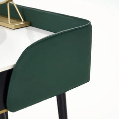 Xestery Mid-Century Dressing Table Set With Mirror And Solid Stool, Dressing Table Set