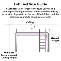 Kebik Metal Platform Loft Bed  - Wooden Bazar