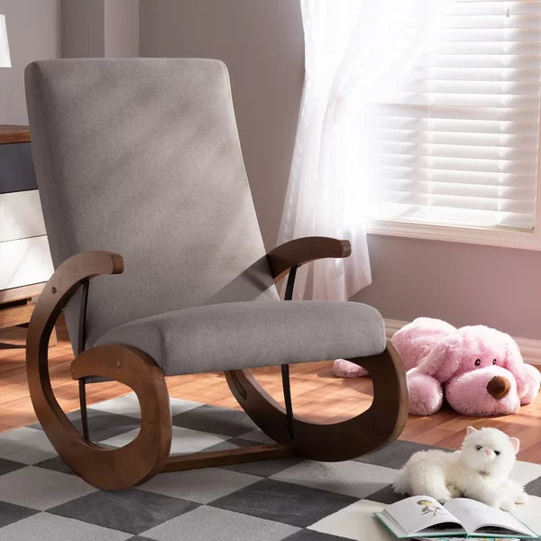 Jaalkey Solid Wood Rocking Chair - Wooden bazar