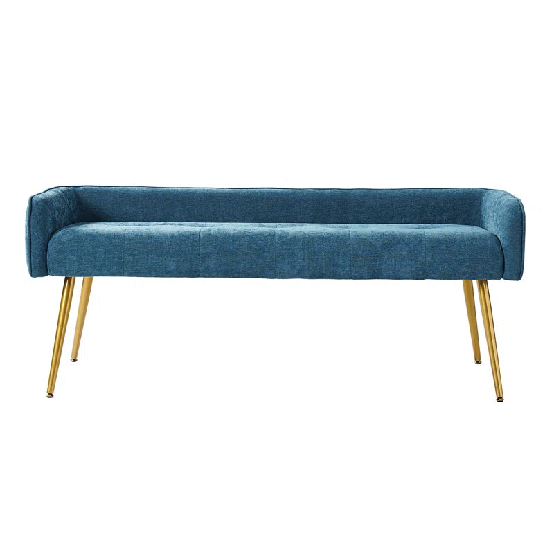 Shleshter Polyester Blend Upholstered Bench - Wooden Bazar