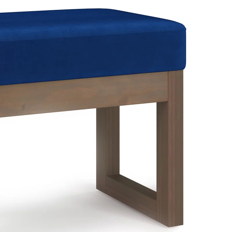 Antinomic Tweed Style Fabric Upholstered Bench