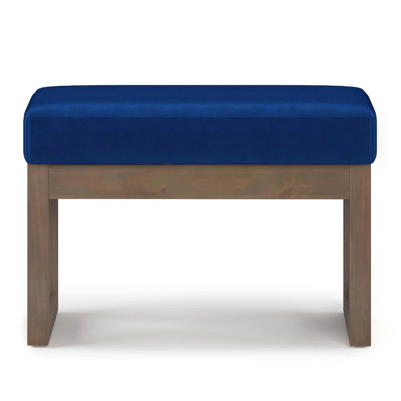 Antinomic Tweed Style Fabric Upholstered Bench