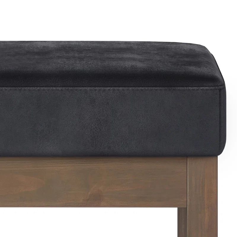 Antinomic Tweed Style Fabric Upholstered Bench