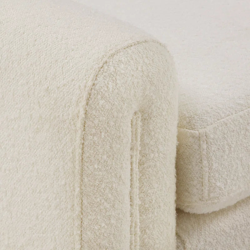 Jaxly Boucle Upholstered Bench - Wooden bazar