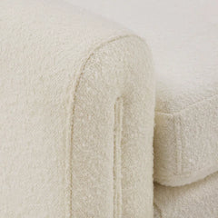 Jaxly Boucle Upholstered Bench - Wooden bazar