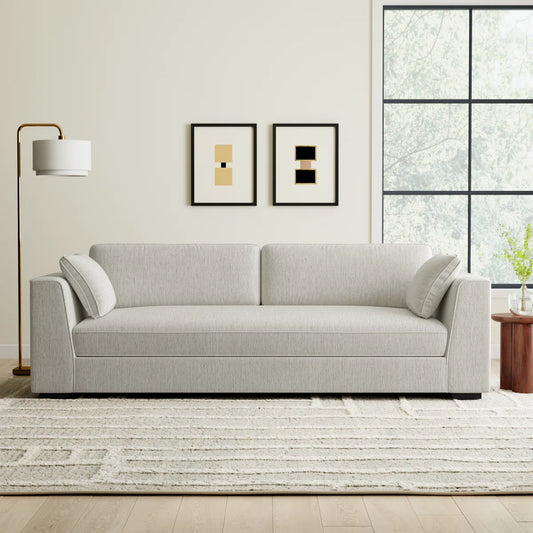 Cargon Modern Upholstered Fabric Sofa for Living Room