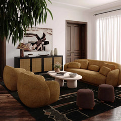 Boucle Sofa for Luxury Living - Wooden Bazar