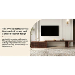 Modern TV stand (extendable) with storage cabinet entertainment center Living room TV stand