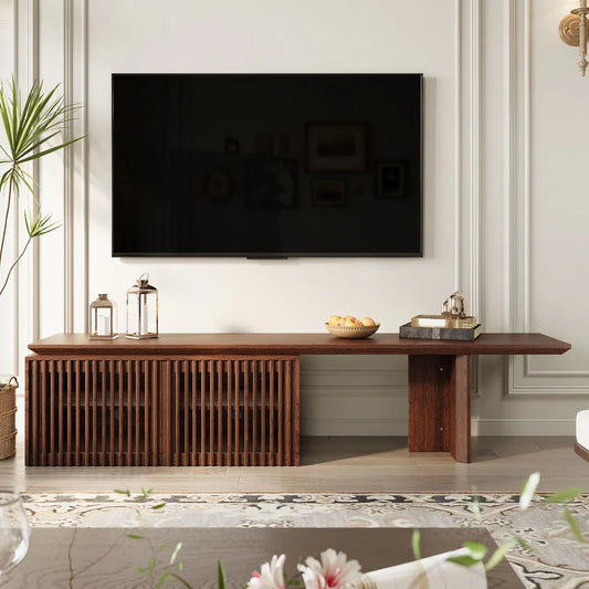 Modern TV stand (extendable) with storage cabinet entertainment center Living room TV stand