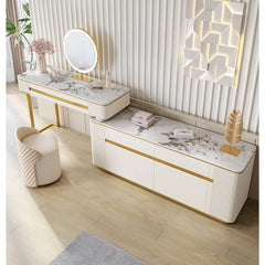 Shkanir Contemporary Chic Adjustable Vanity Table with Luxe Design