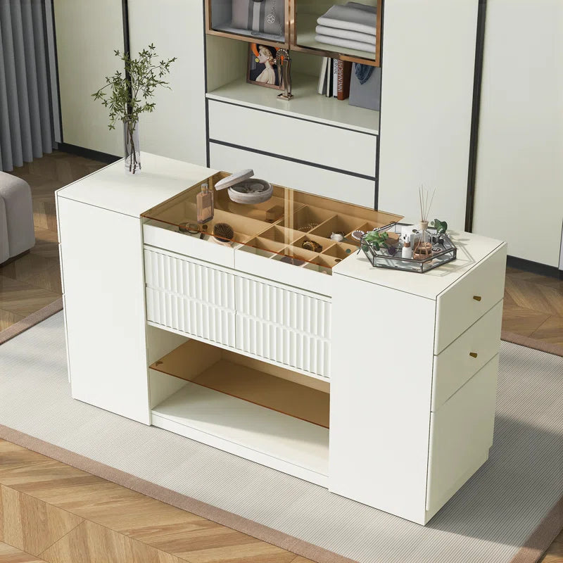 Dasterote Modern Luxury Multi-Functional Island Vanity Dresser