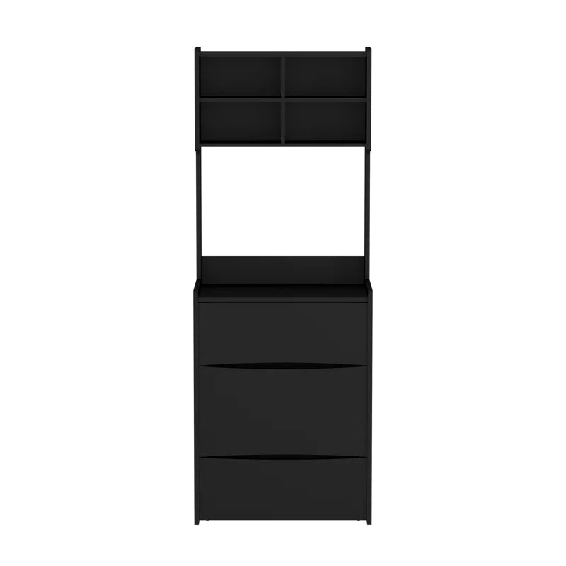 Ianier Modern Makeup Vanity with Flip-Top LED Mirror & Stool -  Wooden Bazar