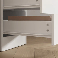 Livperon Modern Makeup Vanity With LED Lights And Glass Top