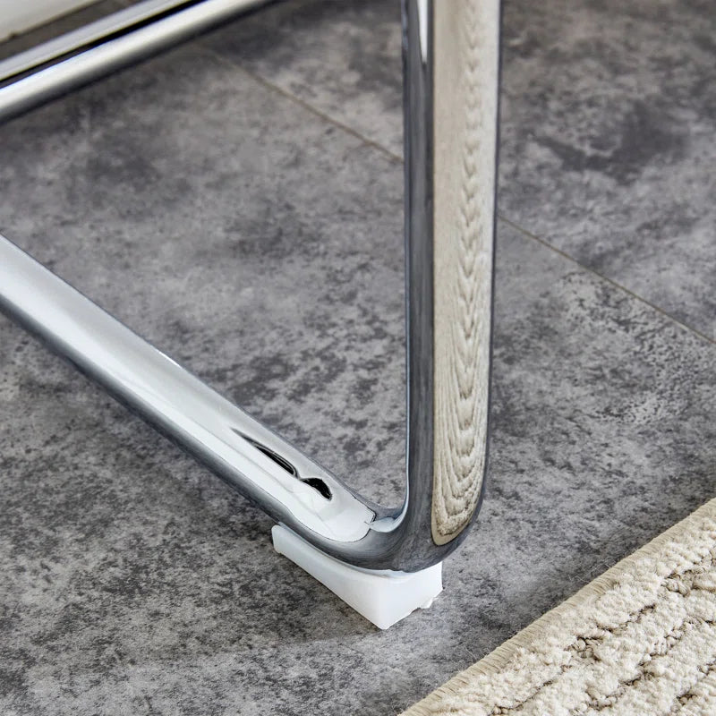 Kenniard Modern PU Leather Bench with Metal Legs - Wooden Bazar