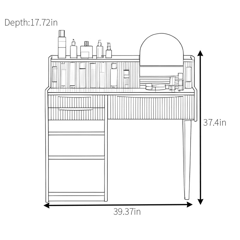 Alokik Modern Simple High Grade Dressing Table - Wooden Bazar