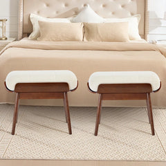 Saliper Upholstered Long Bench - Wooden Bazar