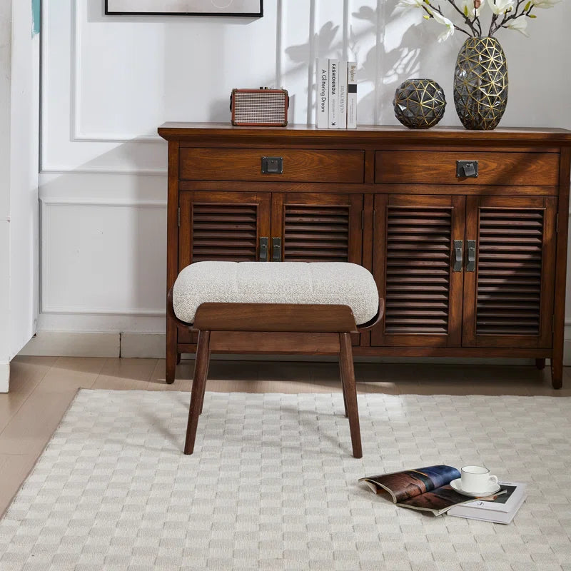 Saliper Upholstered Long Bench - Wooden Bazar
