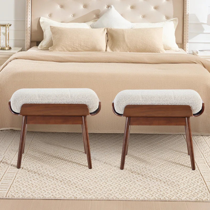 Saliper Upholstered Long Bench - Wooden Bazar