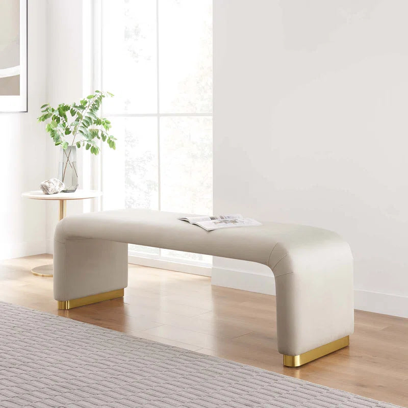 Manstester Koda Velvet Upholstered Bench