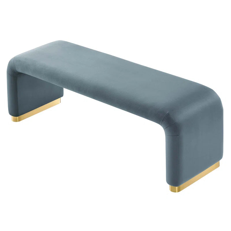 Manstester Koda Velvet Upholstered Bench