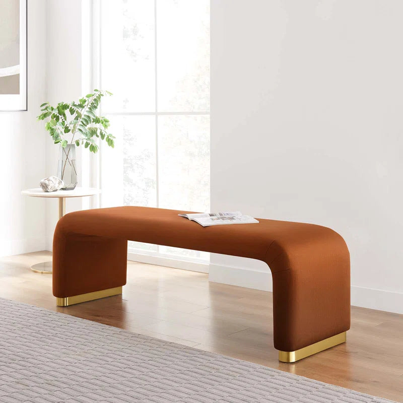 Manstester Koda Velvet Upholstered Bench