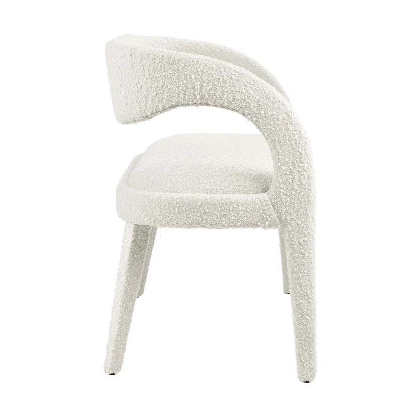 Fanter  Boucle Fabric Accent Bench For Modernite Livings - Wooden bazar