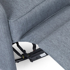 Iven Contemporary Tufted Wingback Swivel Recliner