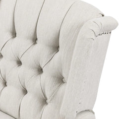 Iven Contemporary Tufted Wingback Swivel Recliner
