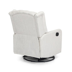 Iven Contemporary Tufted Wingback Swivel Recliner